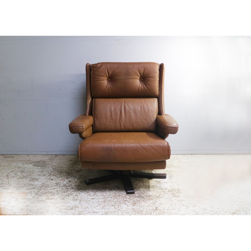 Lounge chair Danish swivel mid century 1960's