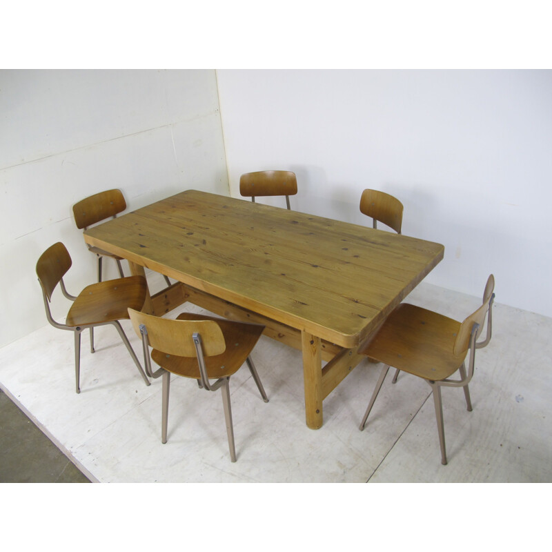 Large Mid-Century Rectangular Dining Table by Rainer Daumiller, 1970s