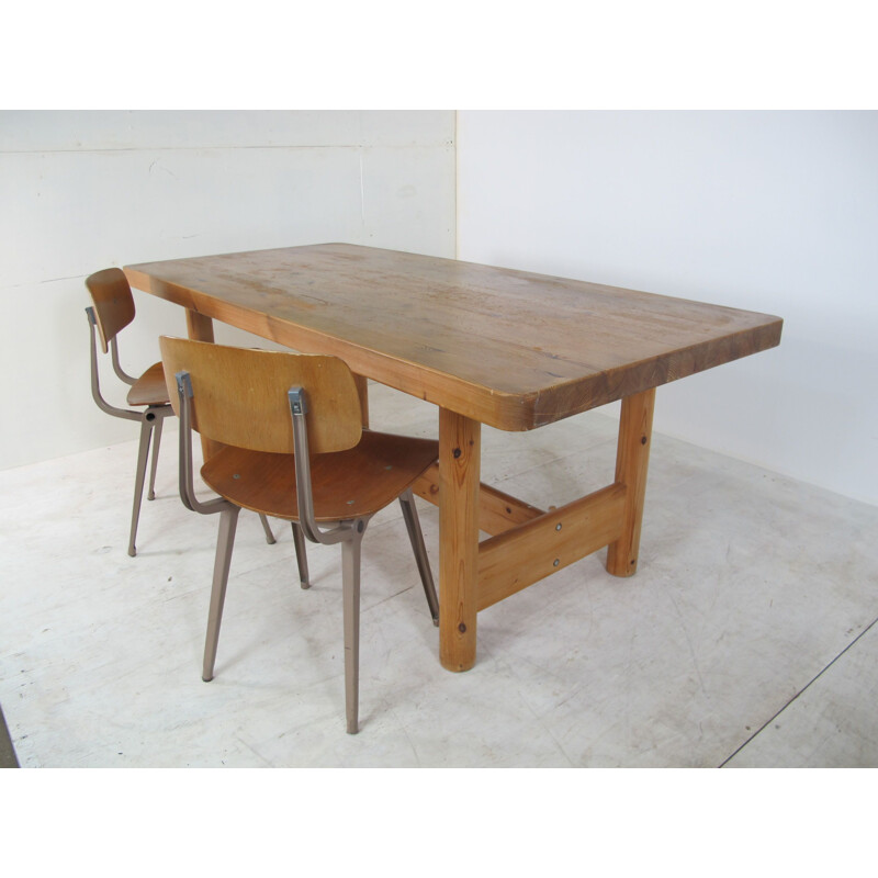 Large Mid-Century Rectangular Dining Table by Rainer Daumiller, 1970s