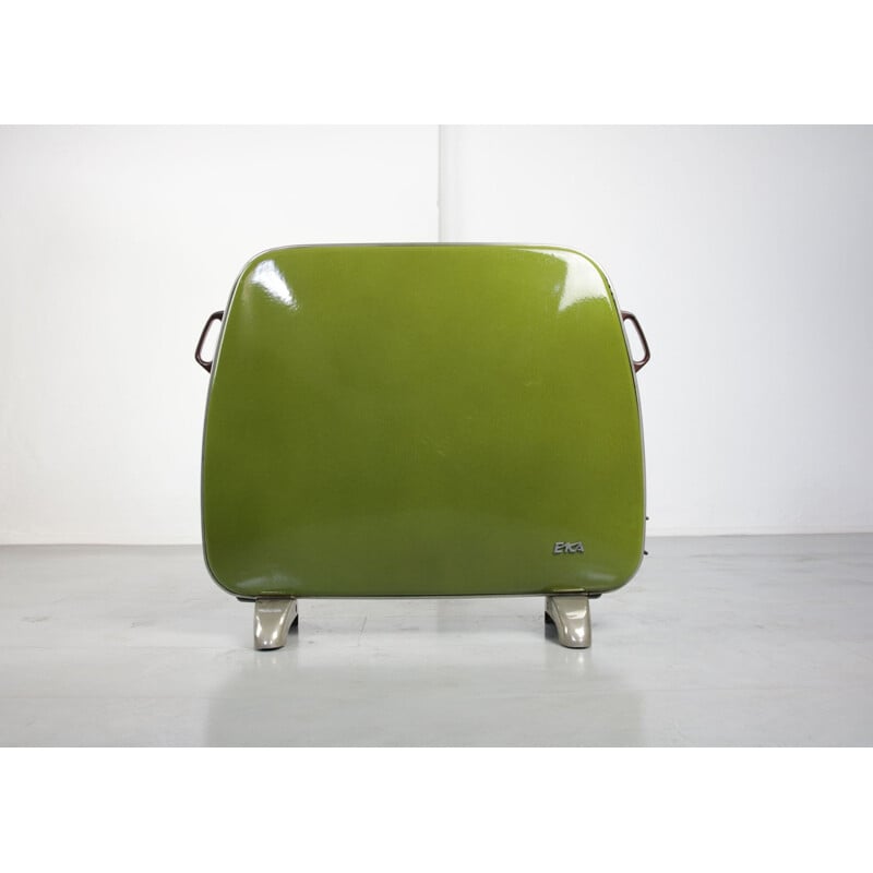 Vintage green enamel heater from Eka, 1960