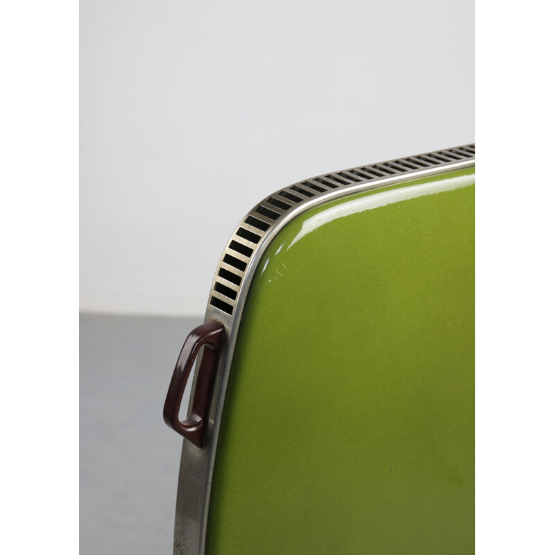 Vintage green enamel heater from Eka, 1960