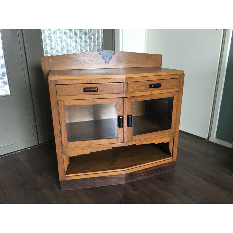 Vintage Art Deco oak, ebony and rosewood furniture, 1920