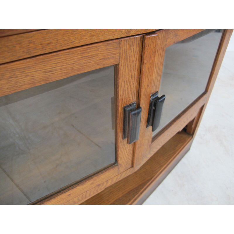 Vintage Art Deco oak, ebony and rosewood furniture, 1920