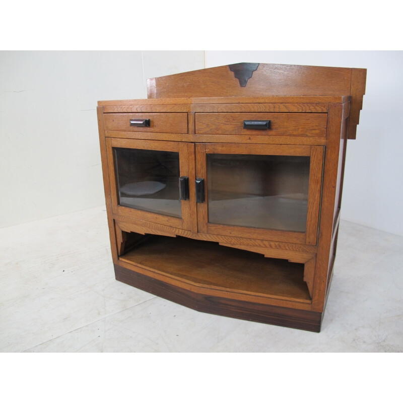 Vintage Art Deco oak, ebony and rosewood furniture, 1920