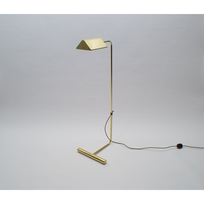 Vintage Adjustable Brass Floor Lamp