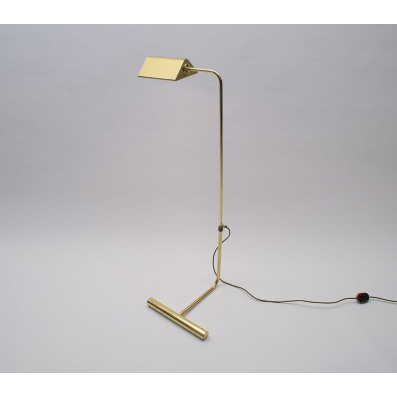 Vintage Adjustable Brass Floor Lamp