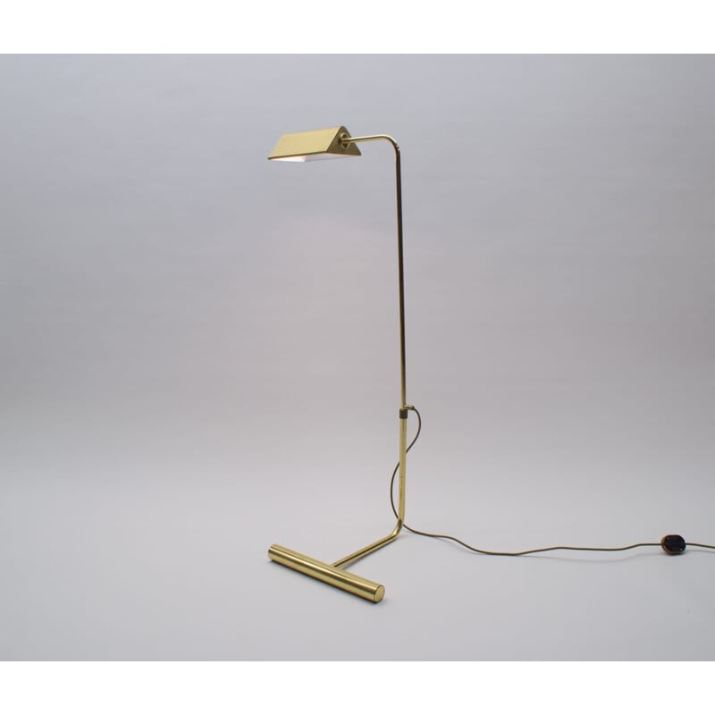 Vintage Adjustable Brass Floor Lamp