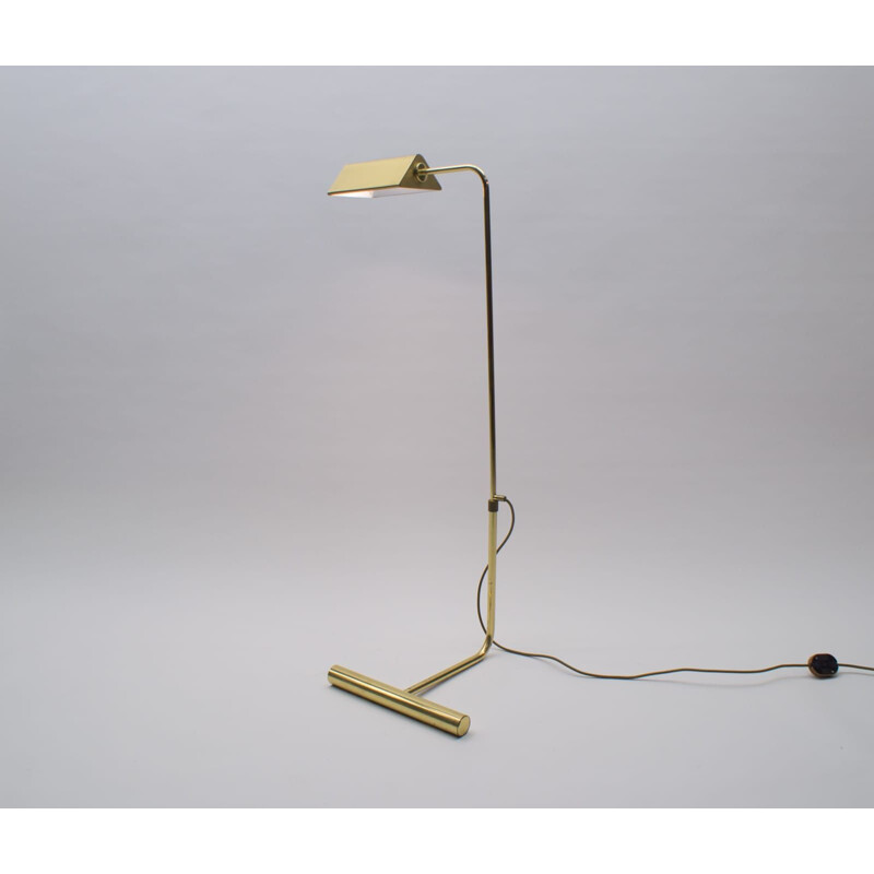 Vintage Adjustable Brass Floor Lamp