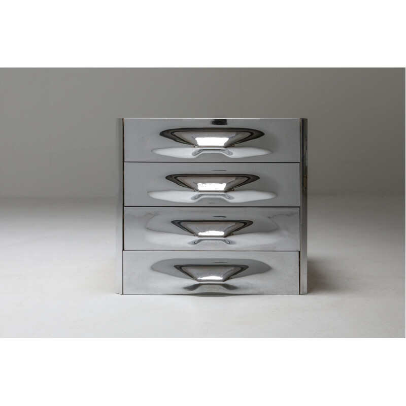 Drawer Chest Raymond Loewy Chrome 1960's