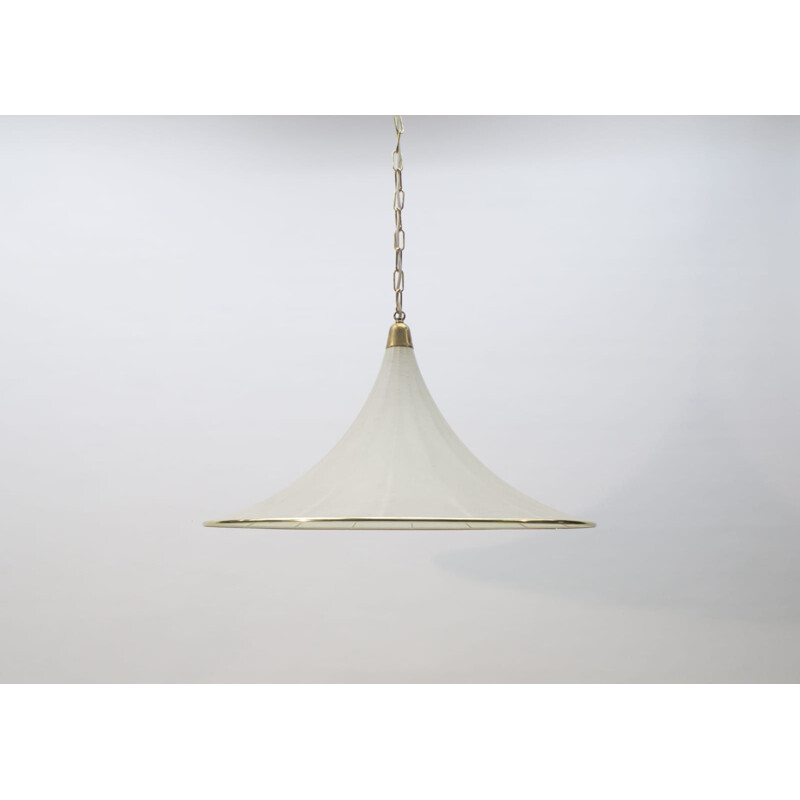 Large vintage cocoon ceiling light,german 1960