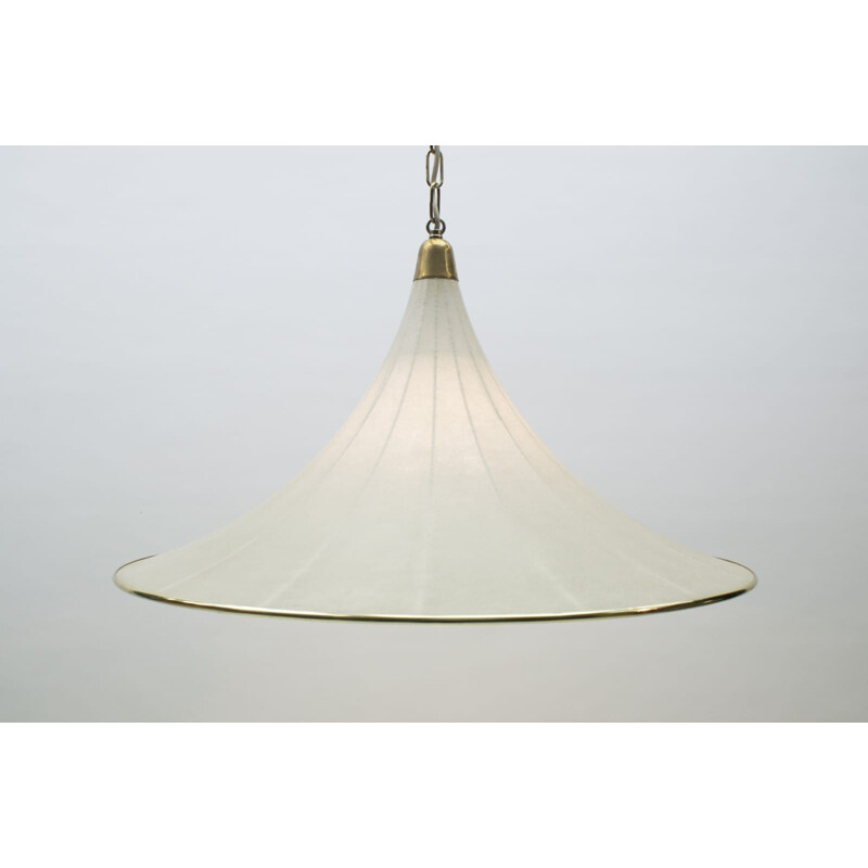 Large vintage cocoon ceiling light,german 1960