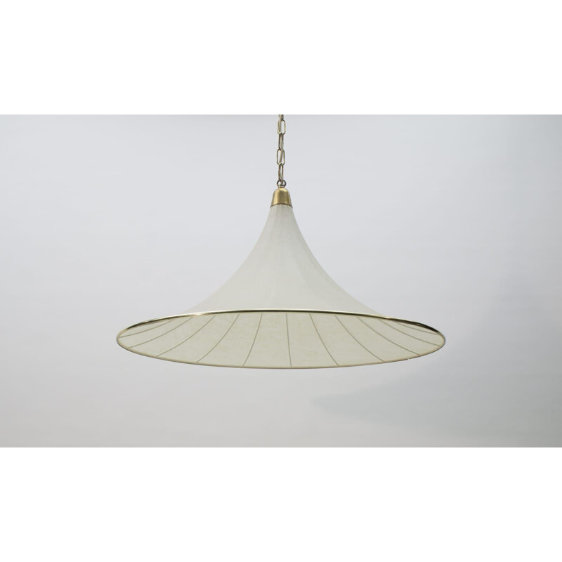 Large vintage cocoon ceiling light,german 1960