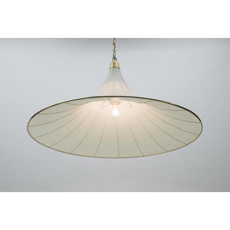 Large vintage cocoon ceiling light,german 1960