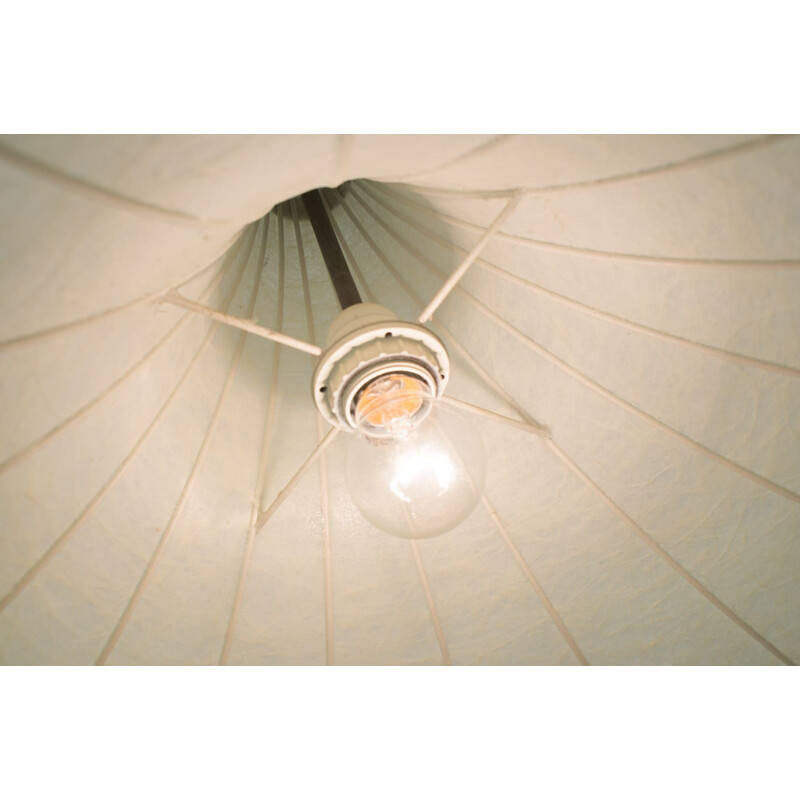 Large vintage cocoon ceiling light,german 1960