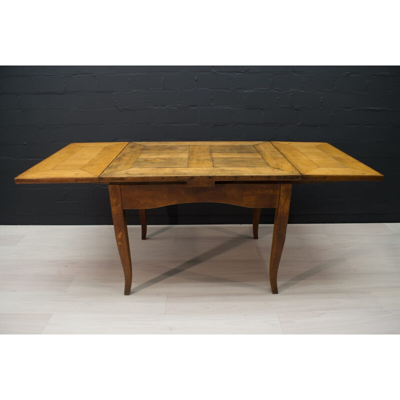 Table à manger vintage en bois 1930