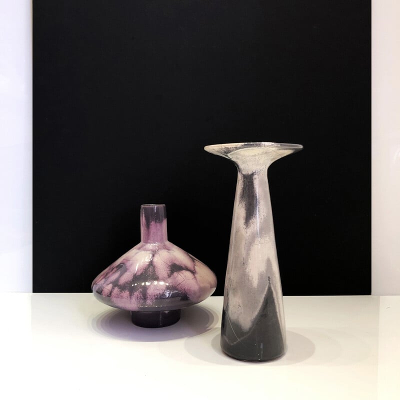 Duo de vases vintage en céramique par Otto Gerharz - Allemagne 1960