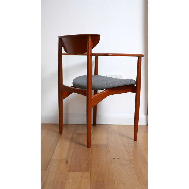 Chaise de bureau vintage scandinave en teck, Kurt OSTERVIG - 1960