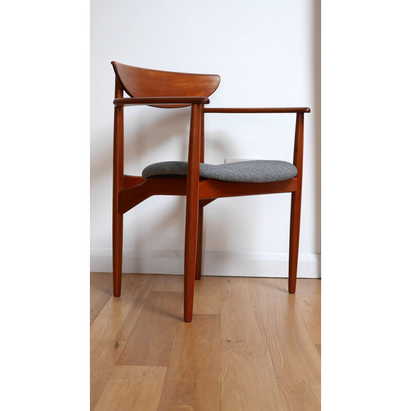 Chaise de bureau vintage scandinave en teck, Kurt OSTERVIG - 1960