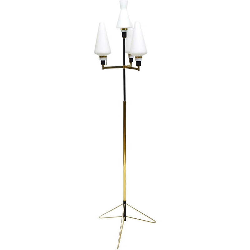 Italian Design Vintage Floor Lamp With 4 Lights1950s