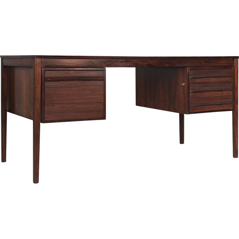 Executive Rosewood Norwegian Desk by Torbjorn Afdal for Haug Snekkeri AS Bruksbo, 1960s