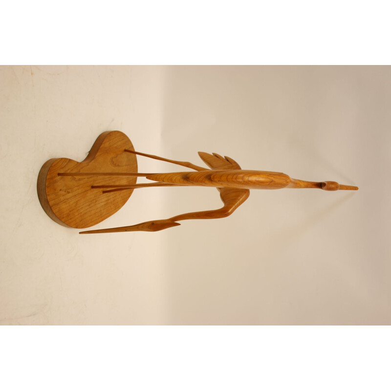 Pair of Teak Water birds mid century on Pleatau