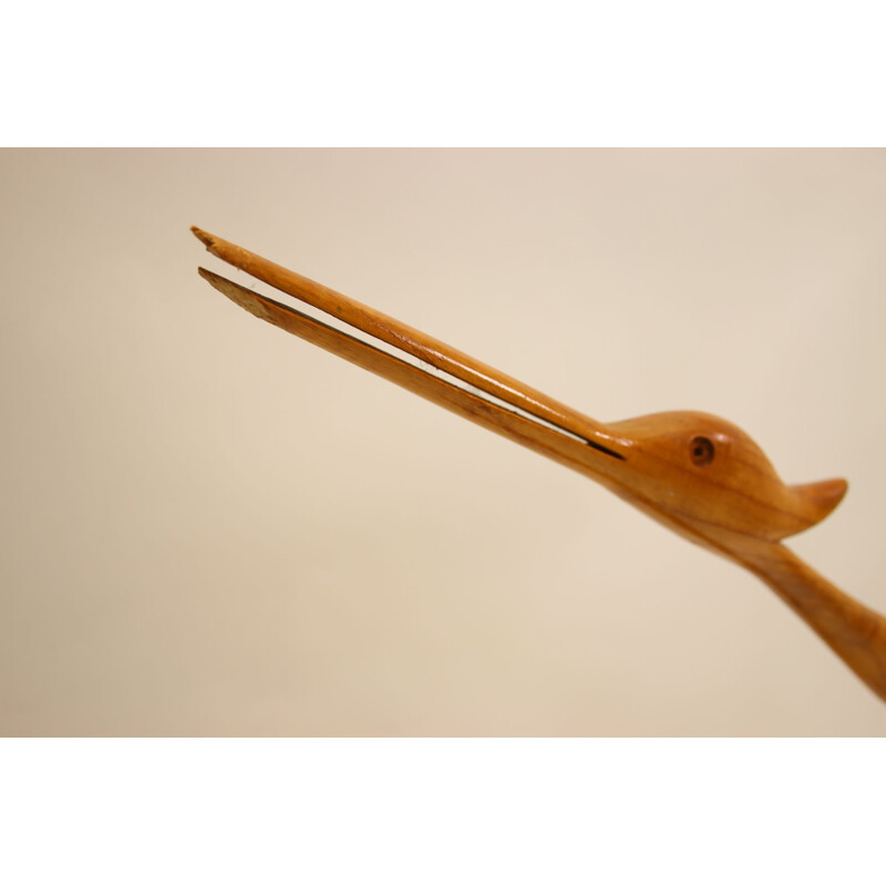 Pair of Teak Water birds mid century on Pleatau