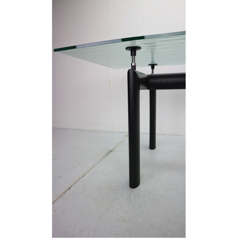  Glass Dinning Table Le Corbusier For Cassina, Italy 1970s 