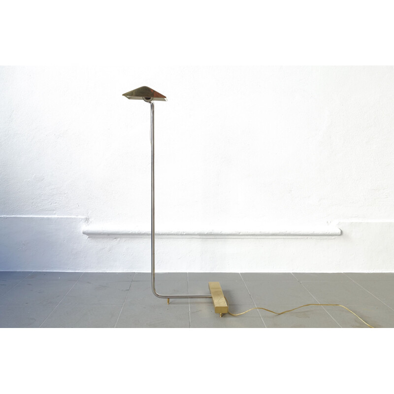 Floor Lamp Cedric Hartman Brass and Chrome 