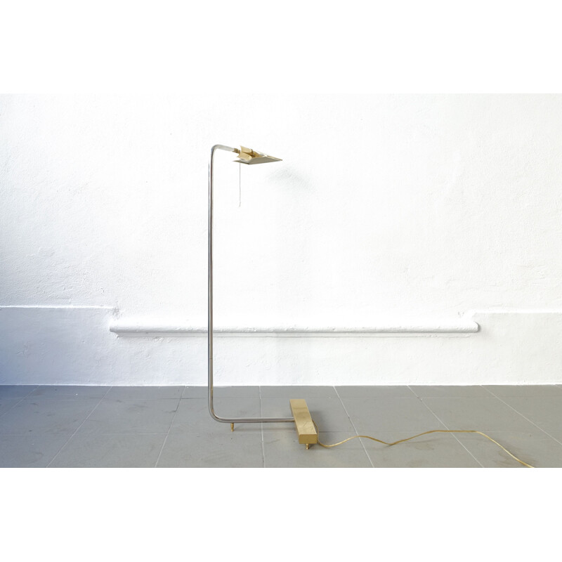 Floor Lamp Cedric Hartman Brass and Chrome 