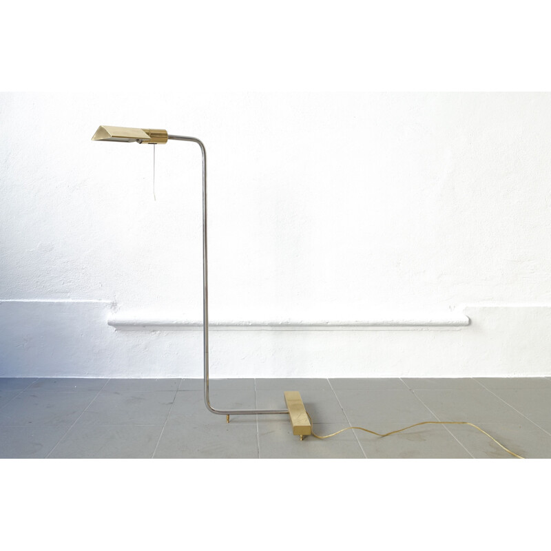 Floor Lamp Cedric Hartman Brass and Chrome 