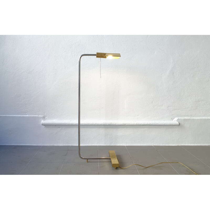 Floor Lamp Cedric Hartman Brass and Chrome 