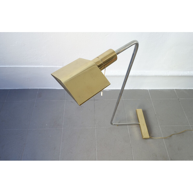 Floor Lamp Cedric Hartman Brass and Chrome 