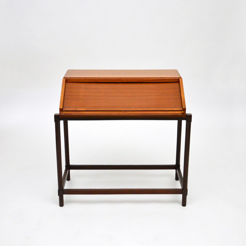 Vintage secretary Teak Desk By Fratelli Proserpio, 1960s