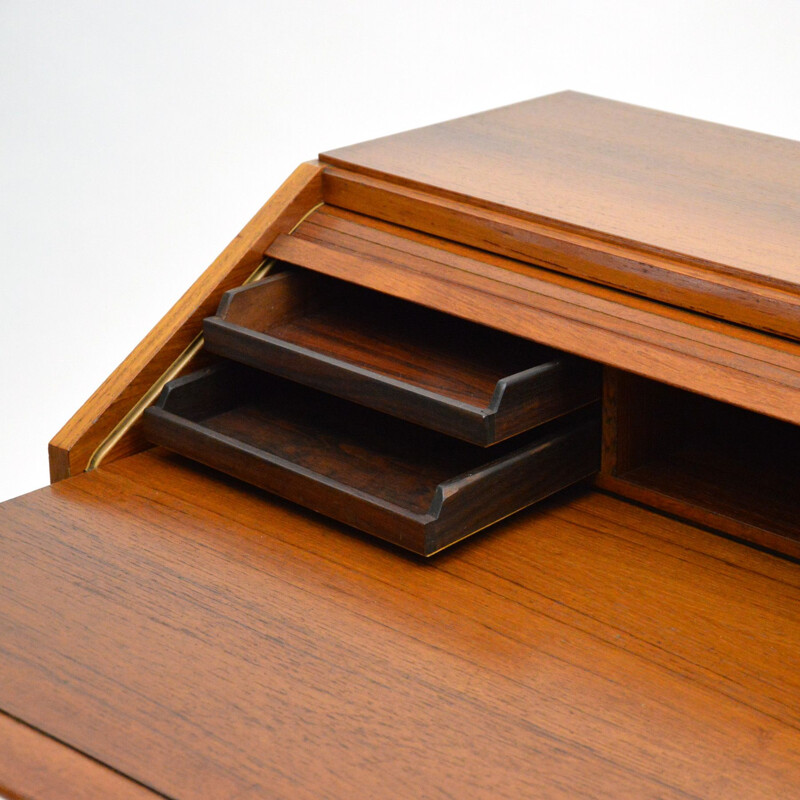 Vintage secretary Teak Desk By Fratelli Proserpio, 1960s