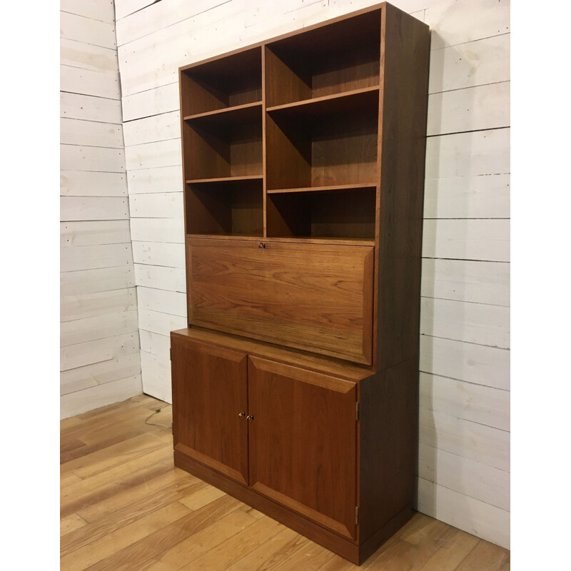 Bookcase secretary  Vintage Danish teakby Dyrlund, Denmark c. 1960