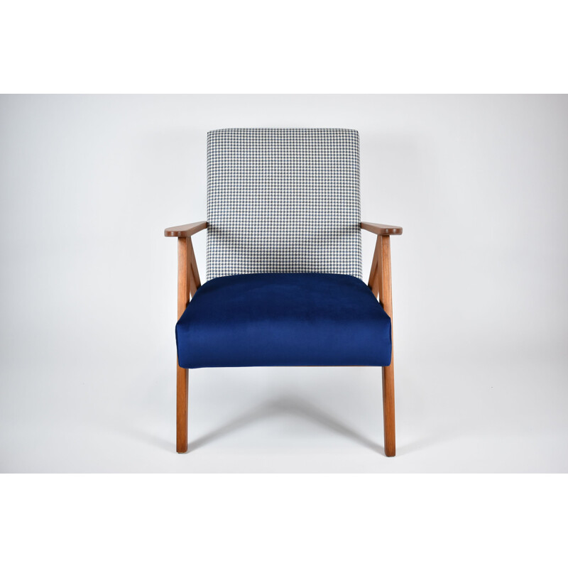 Scandinavian Armchair Velvet poule B-310 VAR,1960s