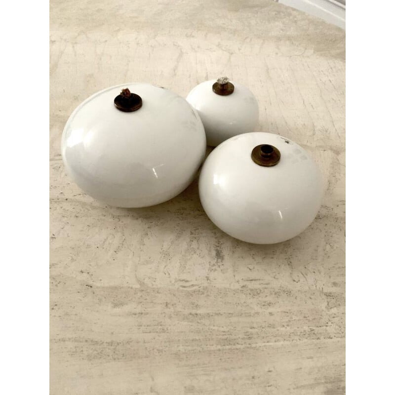 Set of 3 Vintage ceramic oil lamps Anne Nilsson 1980