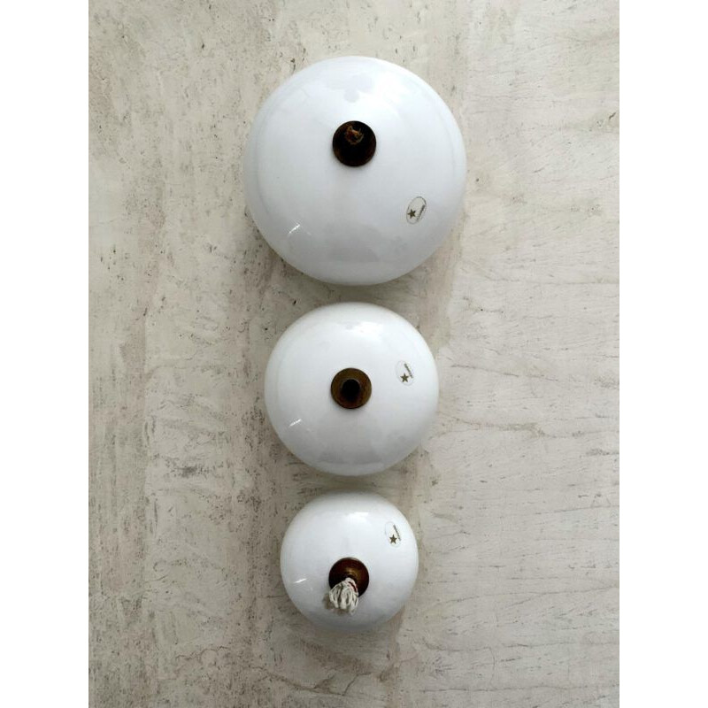 Set of 3 Vintage ceramic oil lamps Anne Nilsson 1980