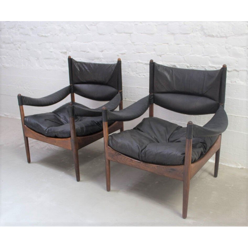 Pair of vintage armchairs Kristian Vedel for Soren Willadsen, 1960s