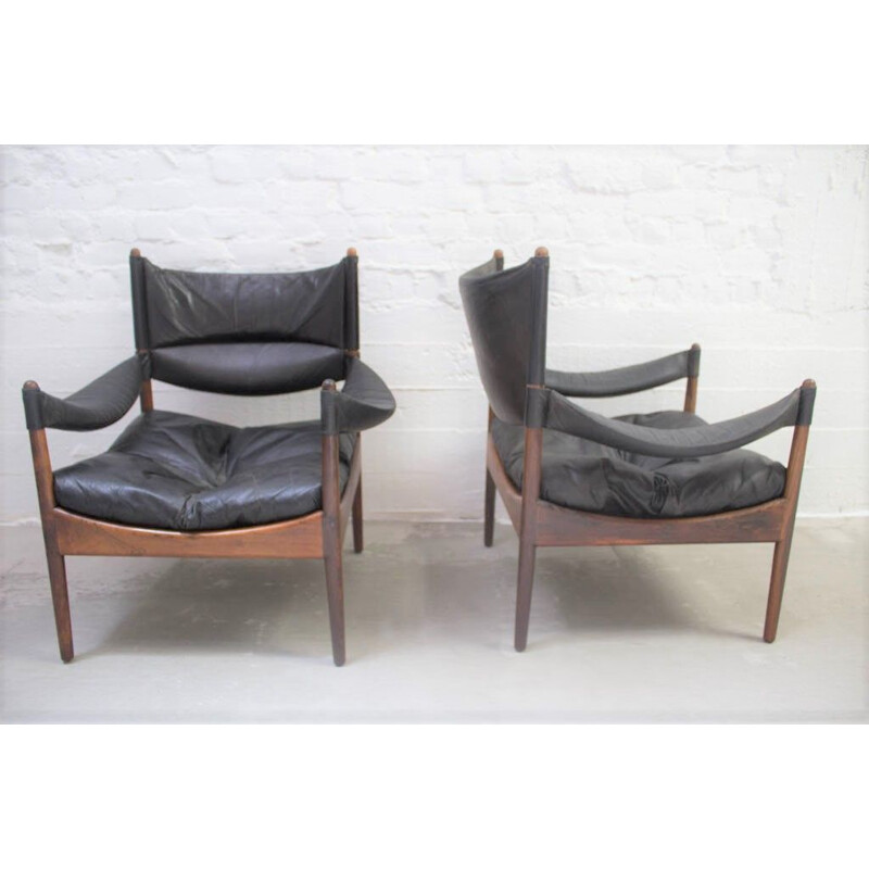 Pair of vintage armchairs Kristian Vedel for Soren Willadsen, 1960s