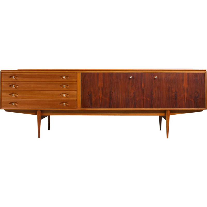 Sideboard mid century Brass and Rosewood Hamilton by Robert Heritage for Archie Shine, 1958