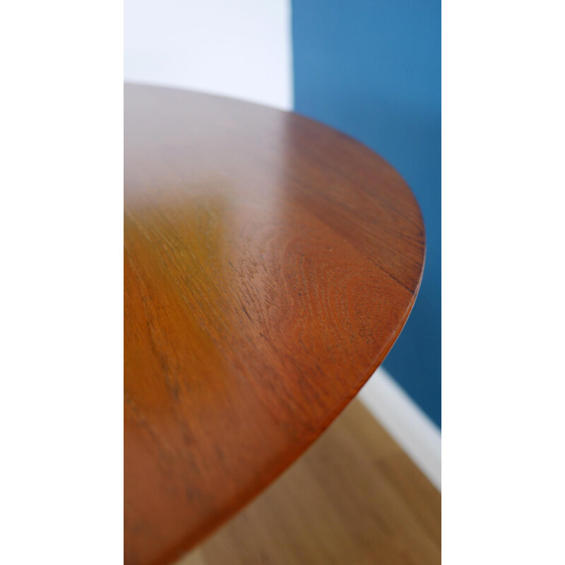 Solid teak model 311 circular extending dining table, Peter HVIDT & Orla MOLGAARD-NIELSEN - 1950s