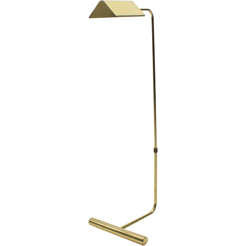 Vintage Adjustable Brass Floor Lamp