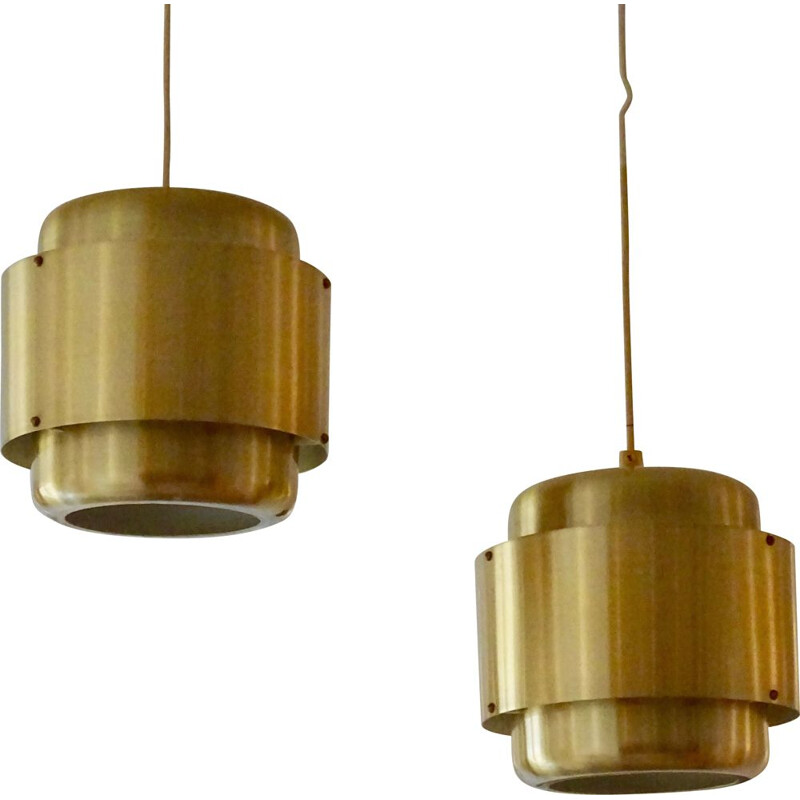 Paire de suspensions vintage scandinaves, Suède 1960