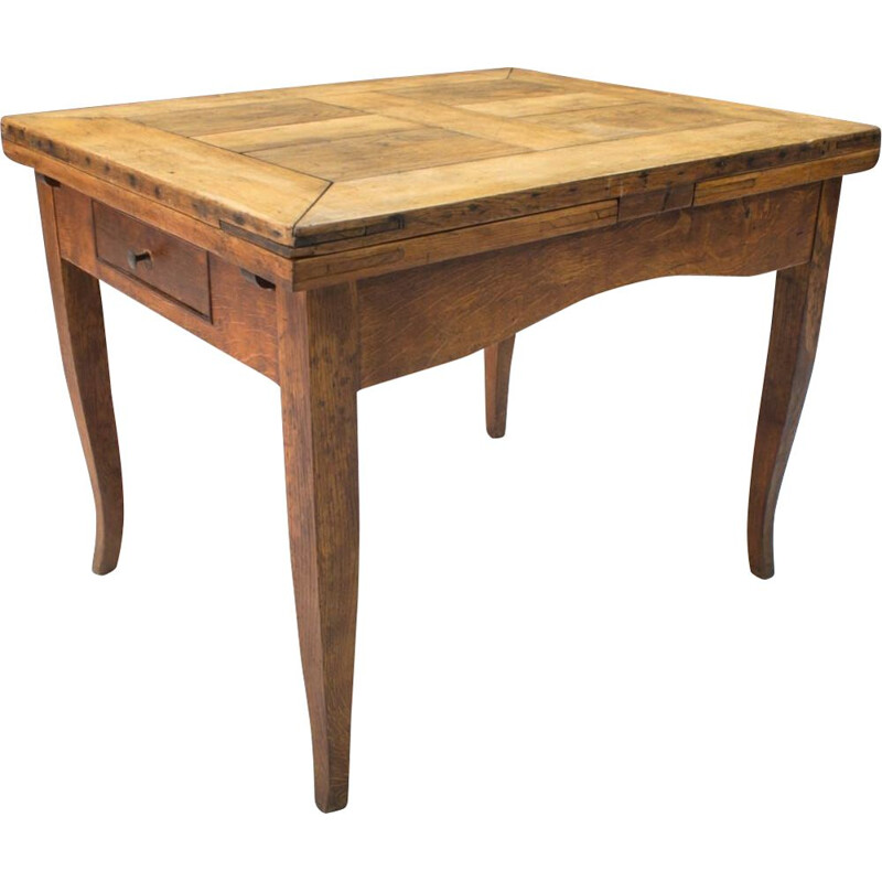 Table à manger vintage en bois 1930