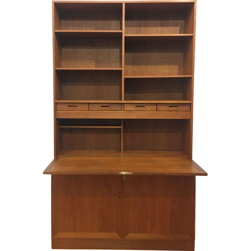 Bookcase secretary  Vintage Danish teakby Dyrlund, Denmark c. 1960