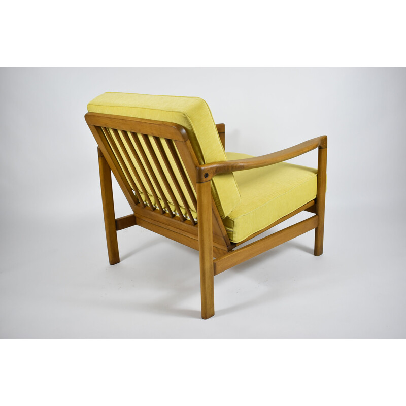 Vintage fauteuil van Z. Bączyk voor Swarzędzka Meubelfabriek, Polen, Scandinavië 1960