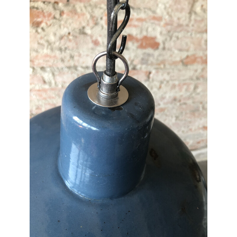 Vintage industrial factory pendant lamp, 1960