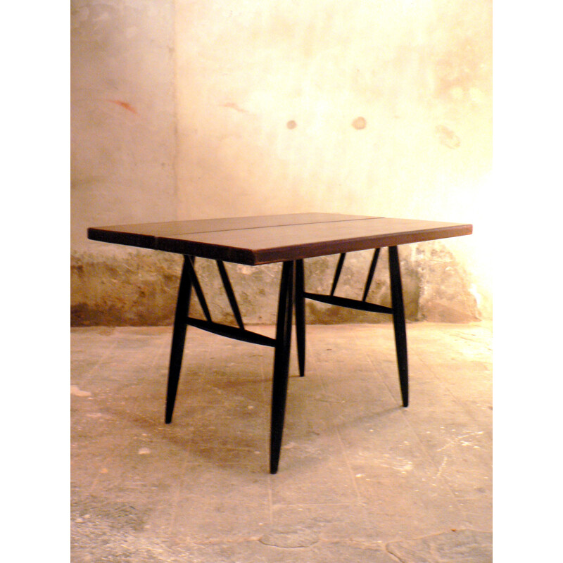 Scandinavian dining table "Pirkka" in solid wood, Ilmari TAPIOVAARA - 1950s