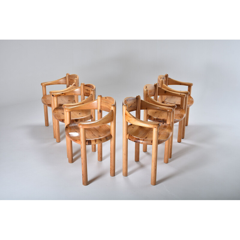 Ensemble de 6 chaises à manger de Rainer Daumiller, 1960